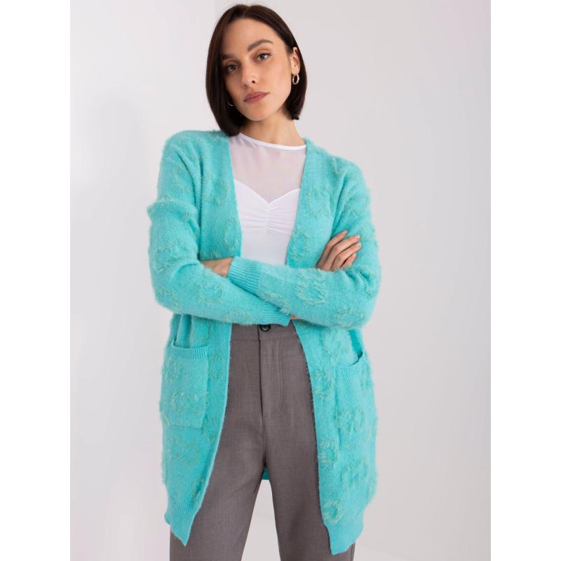 Női mintás pulóver ADELE menta