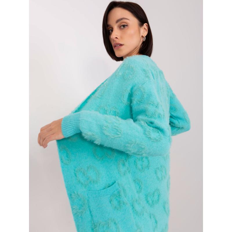 Női mintás pulóver ADELE menta