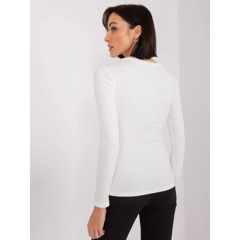 Dámská halenka s dlouhým rukávem BASIC FEEL GOOD ecru