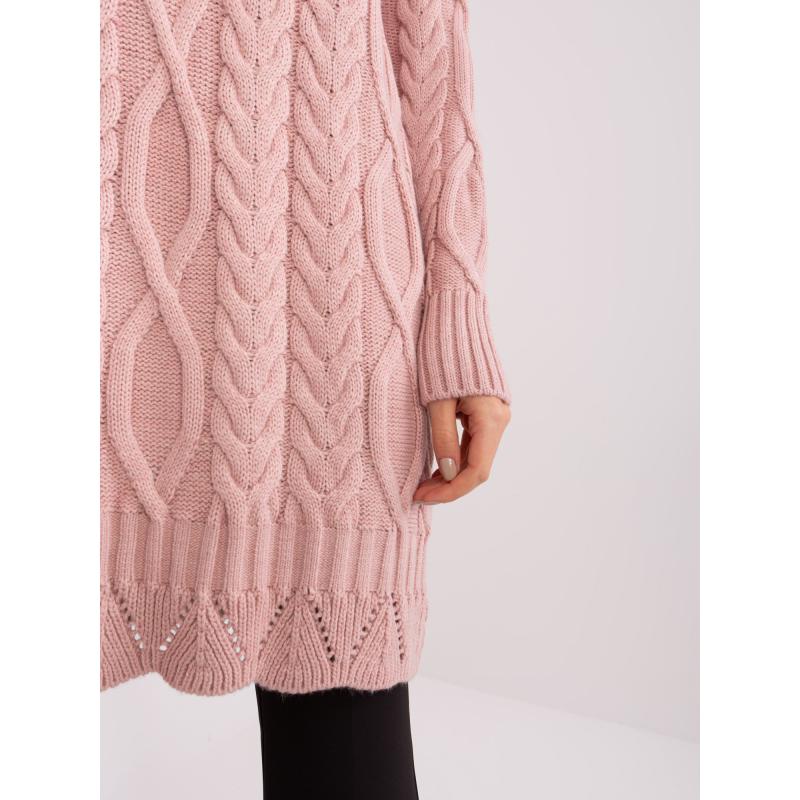 Dámské šaty s dlouhým rukávem HAID světle růžové