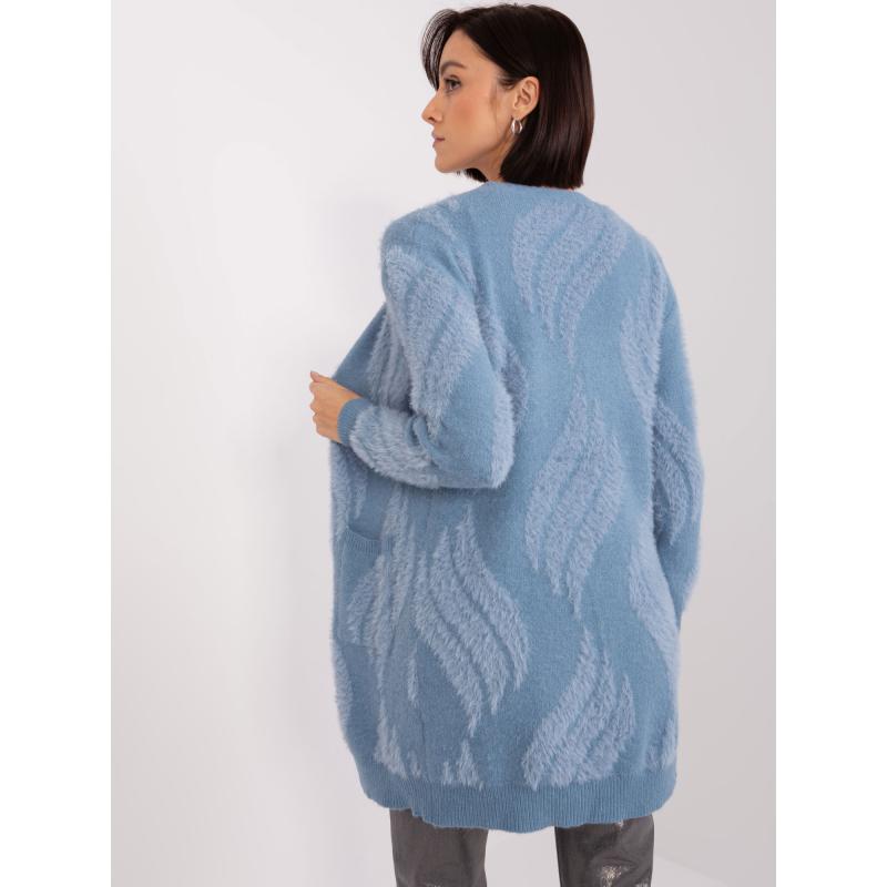 Dámský svetr vzorovaný AGNETA modrý