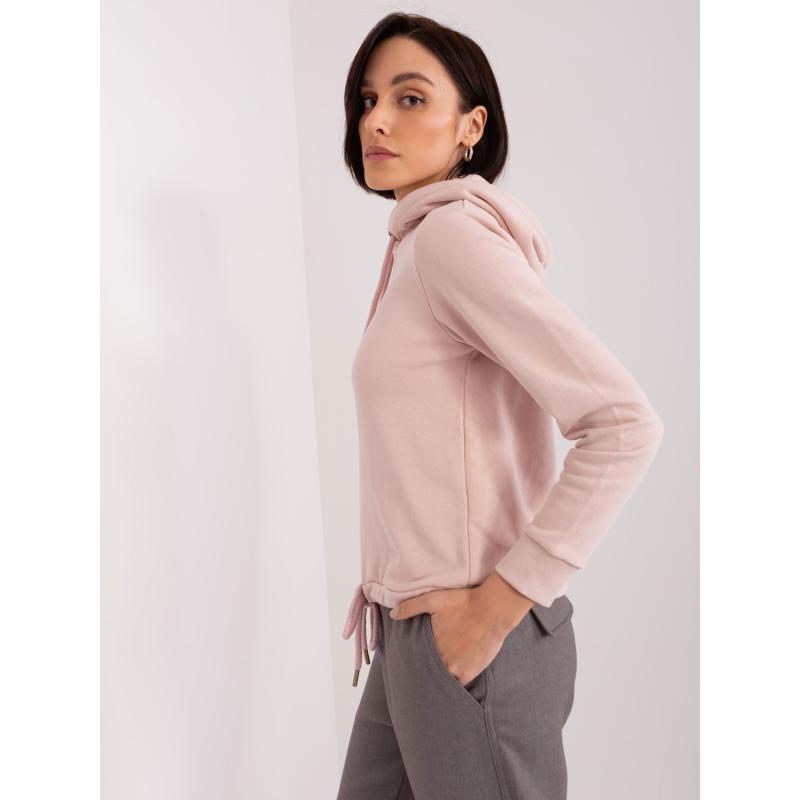 Dámská mikina s kapucí SUBLEVEL světle růžová 
