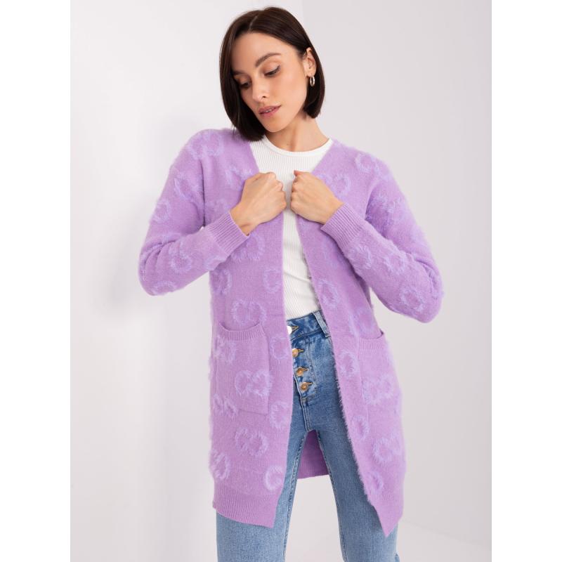 Női pulóver zsebekkel ALEBRA lila