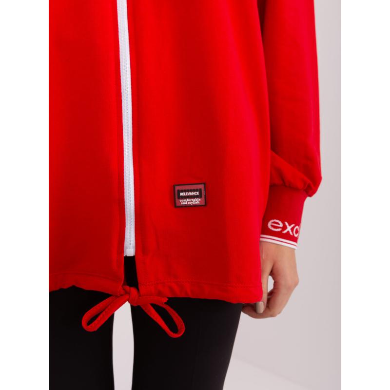 Dámská mikina na zip s kapucí ALINA červená