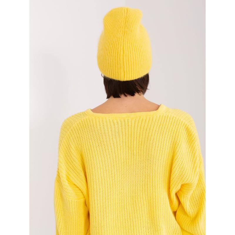 Női kötött sapka AMAILAI sárga