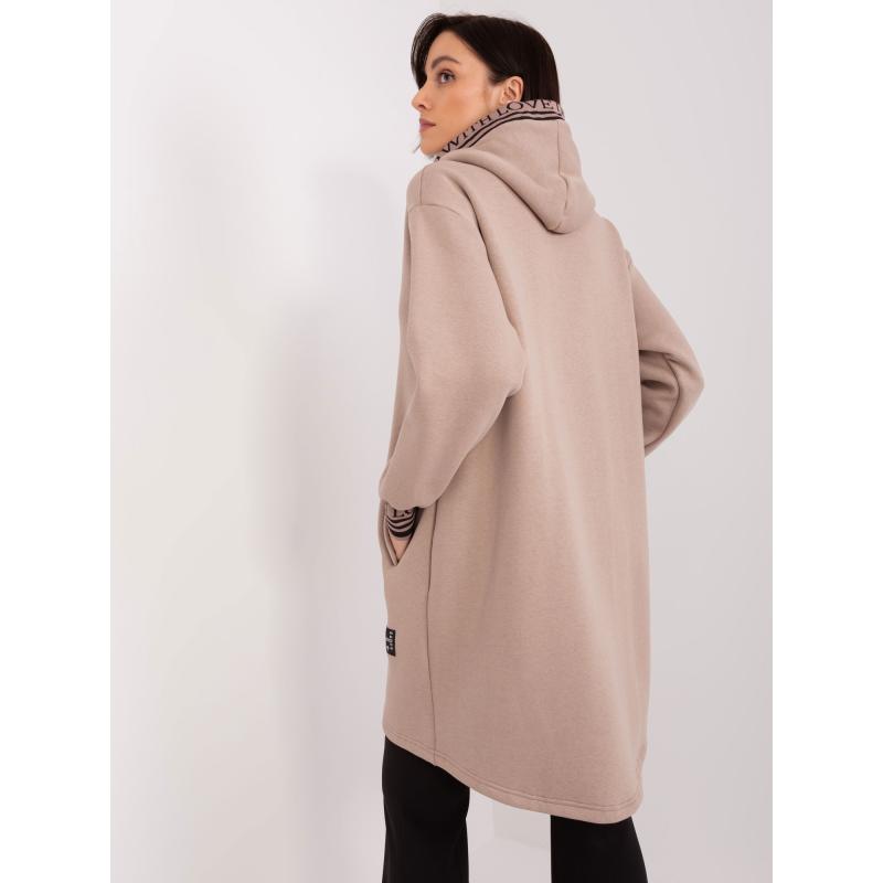 Női pulóver AYSA sötét bézs színű