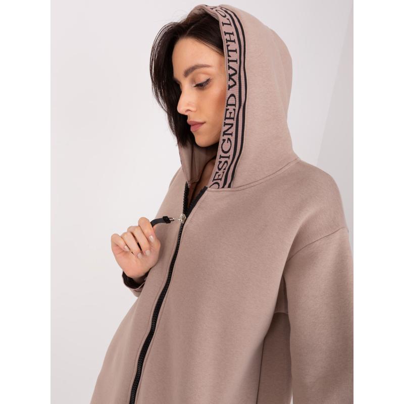 Női pulóver AYSA sötét bézs színű