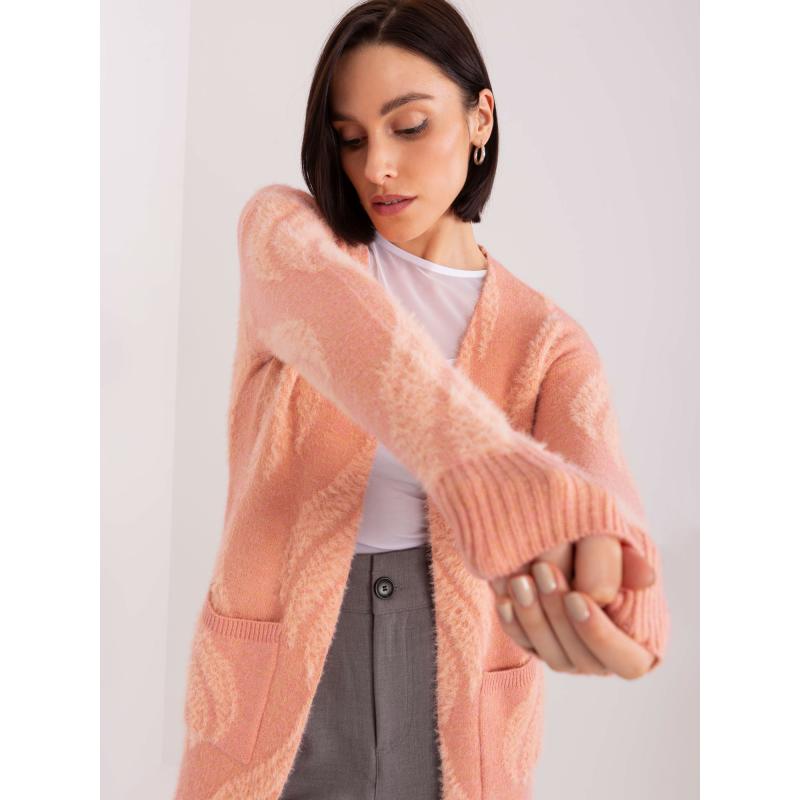 Dámský svetr s kapsami PINNA růžový 