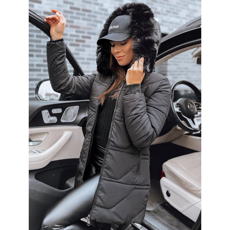 Dámska prešívaná zimná bunda NEXUS čierna