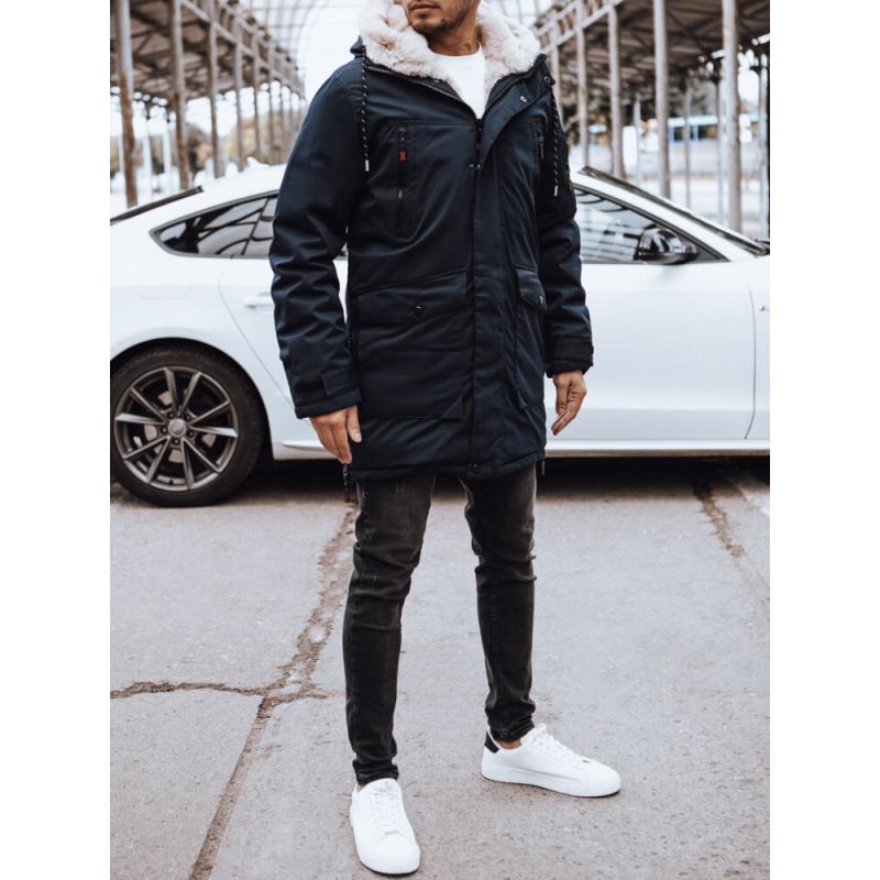 Pánská zimní bunda ORAS tmavě modrá