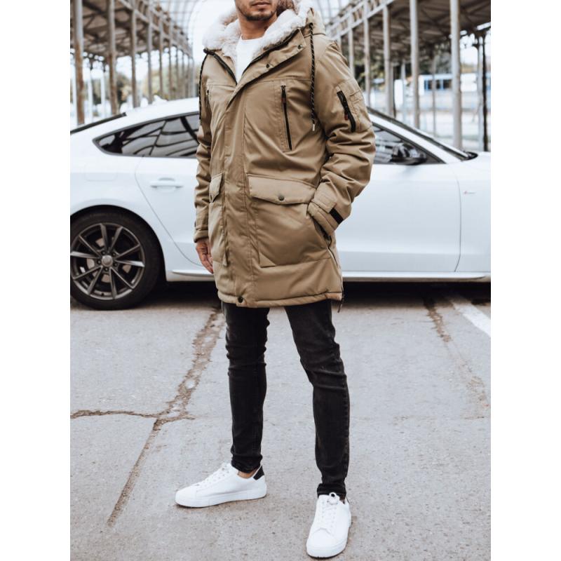 Pánská zimní bunda ORA tmavě béžová