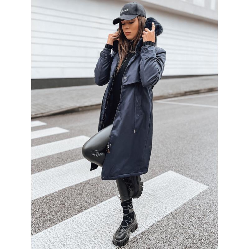 Dámská zimní bunda parka LUSTER tmavě modrá