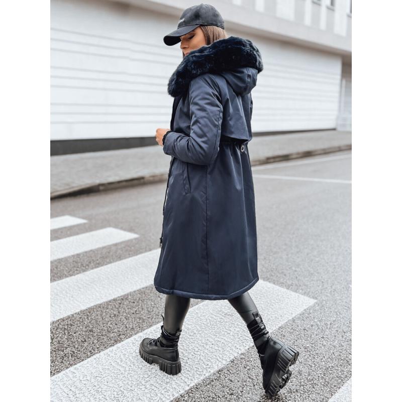 Dámská zimní bunda parka LUSTER tmavě modrá