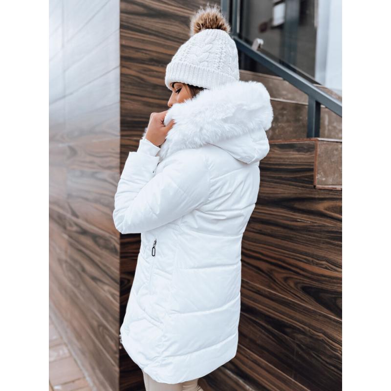Női steppelt télikabát NEXUS fehér