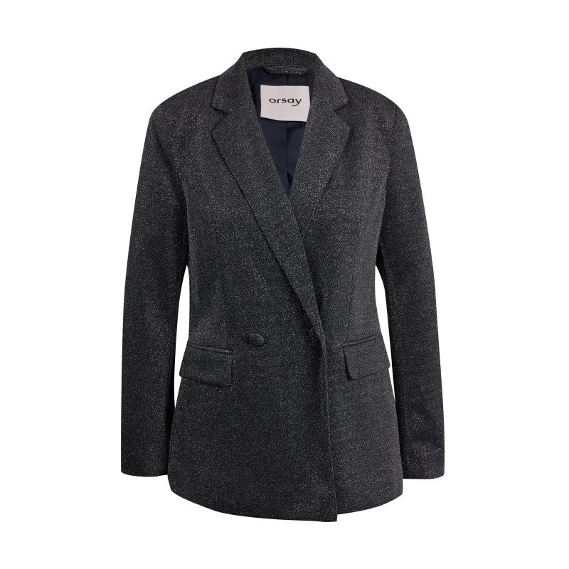 Tmavě šedé dámské oversize sako