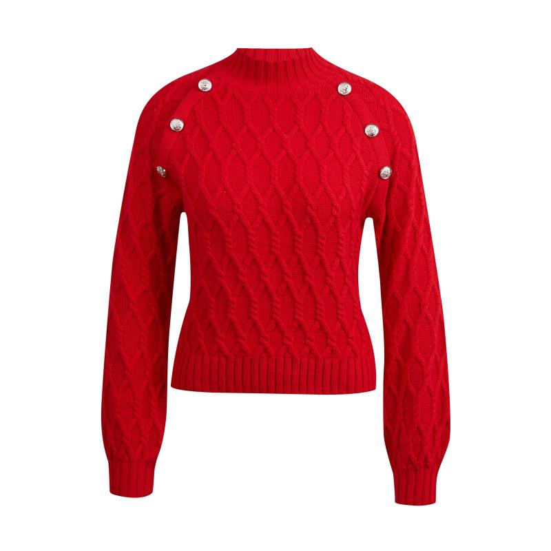 Červený dámský svetr