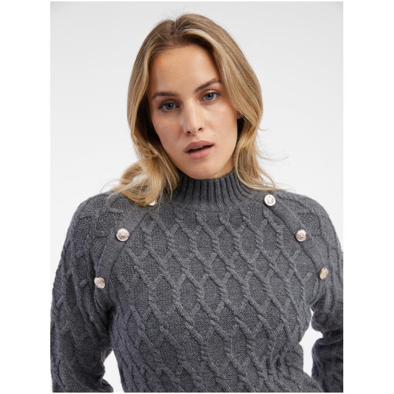 Šedý dámsky sveter