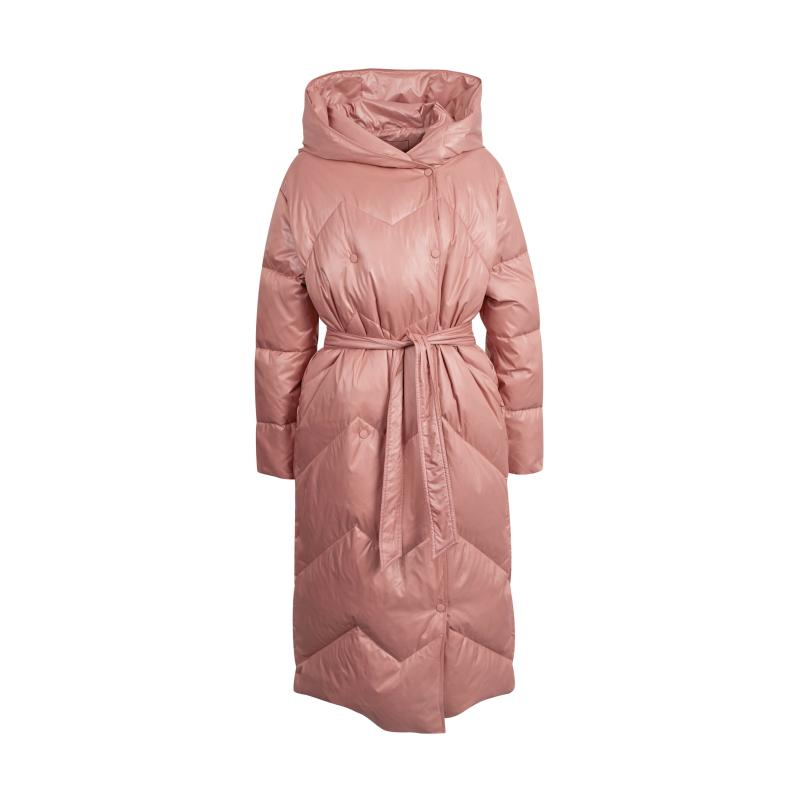 Régi rózsaszín női pehelykabát