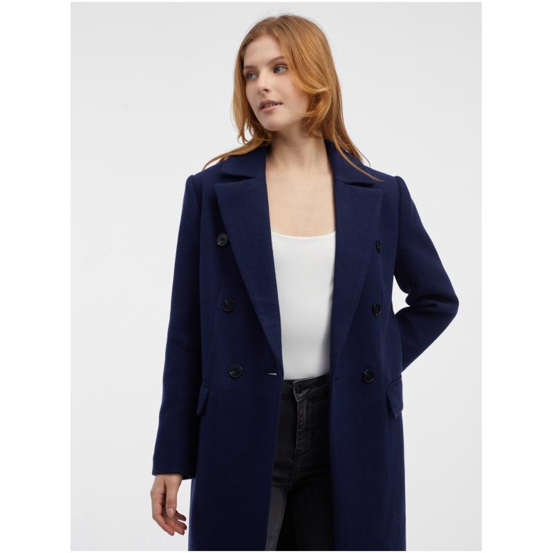 Sötétkék női kabát