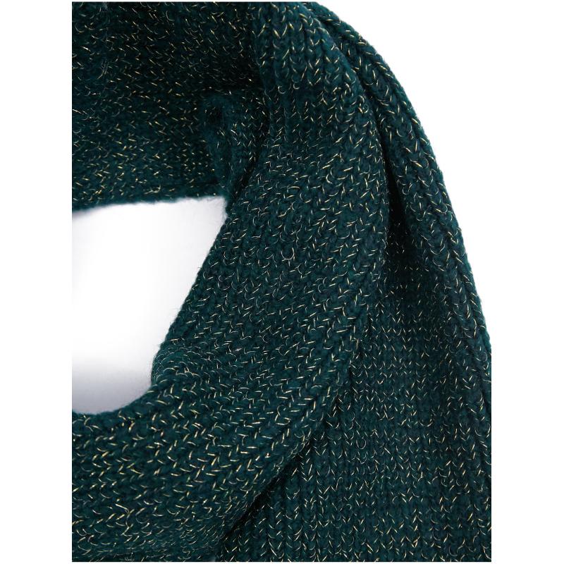 Tmavozelená dámska šatka zo zmesi vlny