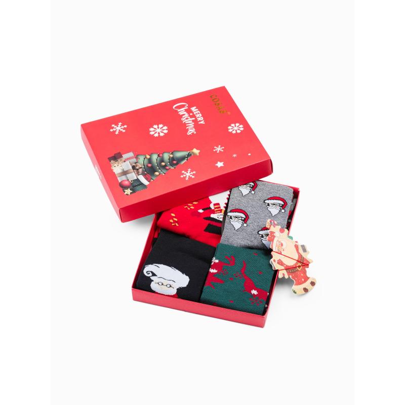 Pánské ponožky X-mas box U436 mix 4-pack