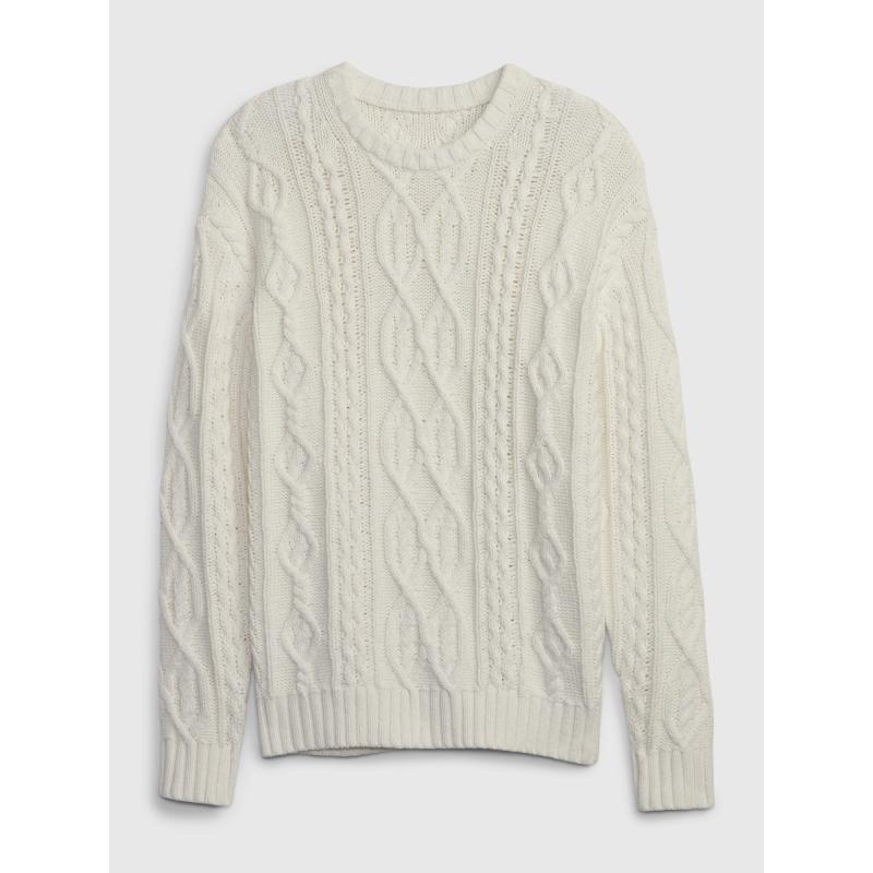 Kötött pulóver gyapjúkeverékkel