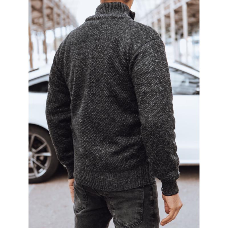 Pánská prošívaná bunda OPA tmavě šedá