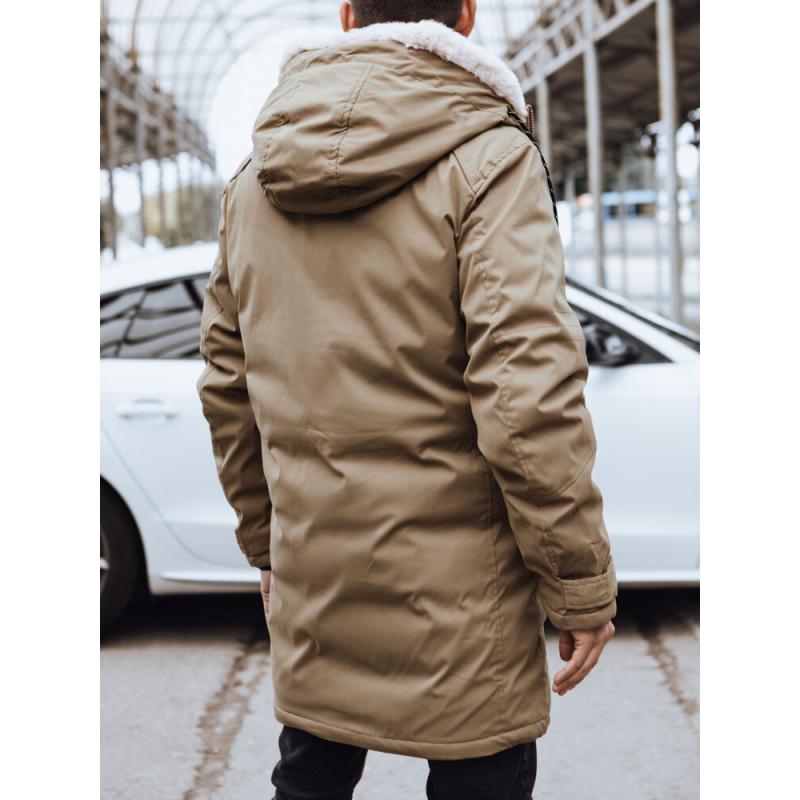 Pánská zimní bunda DISS tmavě béžová