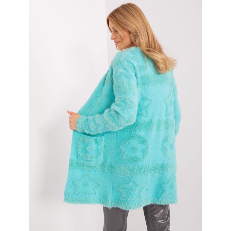 Női pulóver zsebekkel ACHILEAS menta