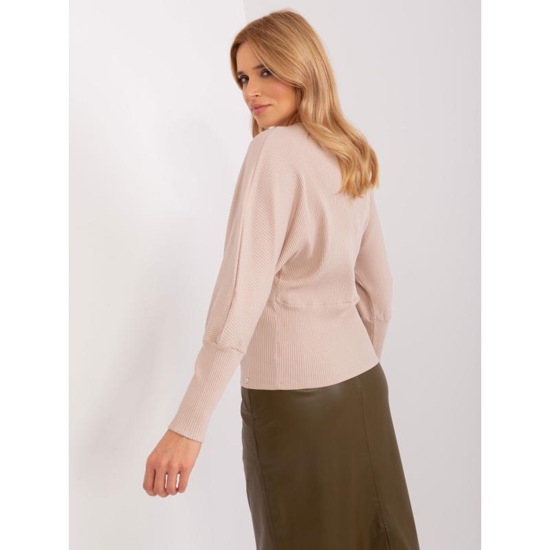 Dámská halenka pruhovaná BASIC FEEL GOOD béžová 