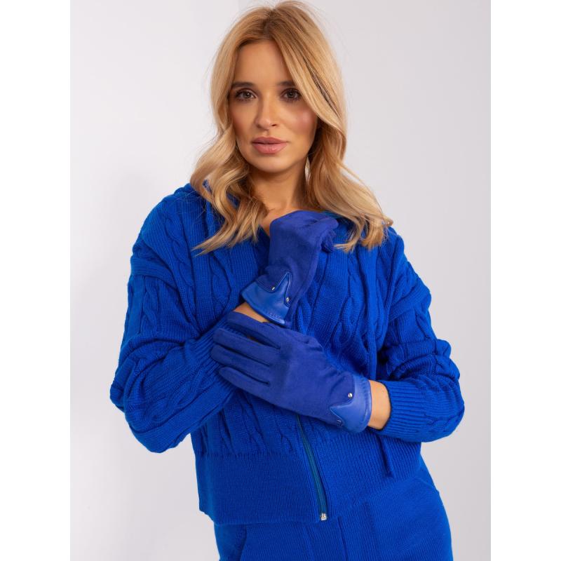 Női érintőkesztyű AGATON kobaltkék