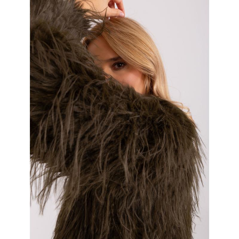 Dámská bunda s kožešinovou podšívkou ALDA khaki 