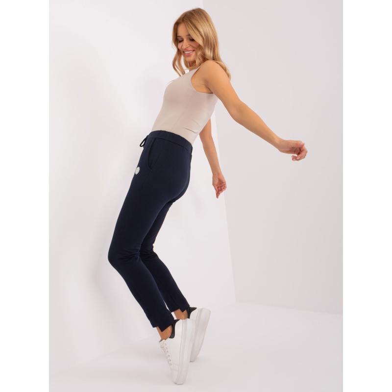 Női egyenes szárú melegítőnadrág ALJA tengerészkék