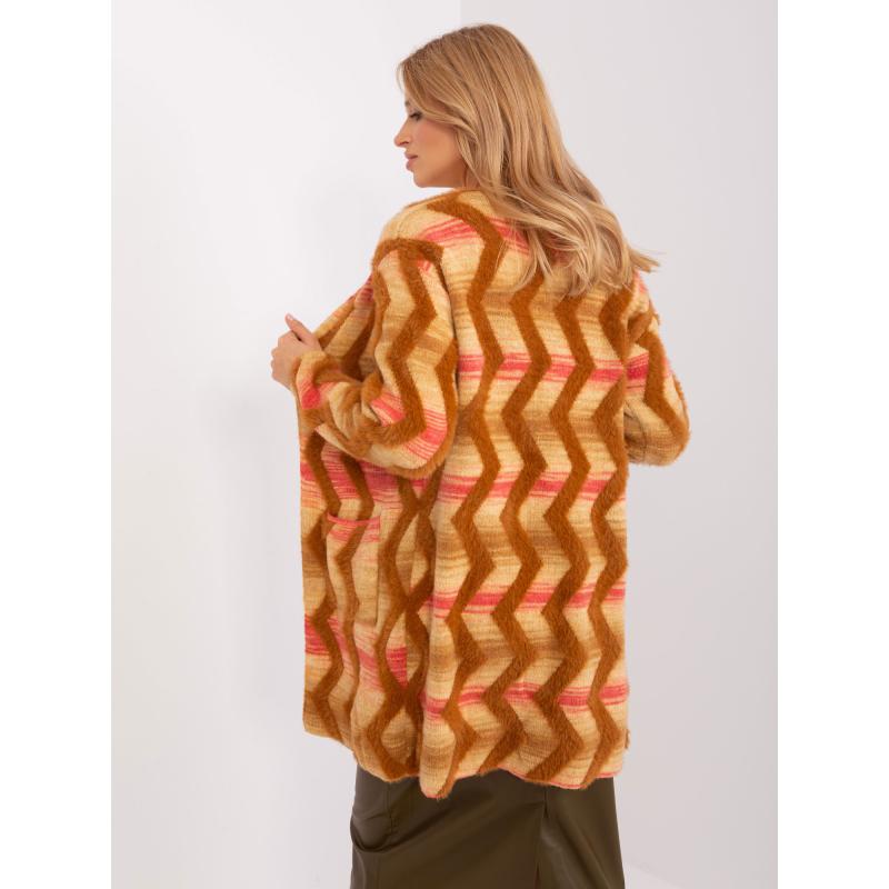 Dámský svetr vzorovaný ARPA hnědý