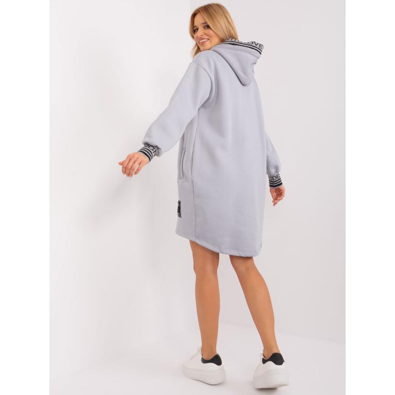 Dámské šaty s vázáním AUGUSTA šedé