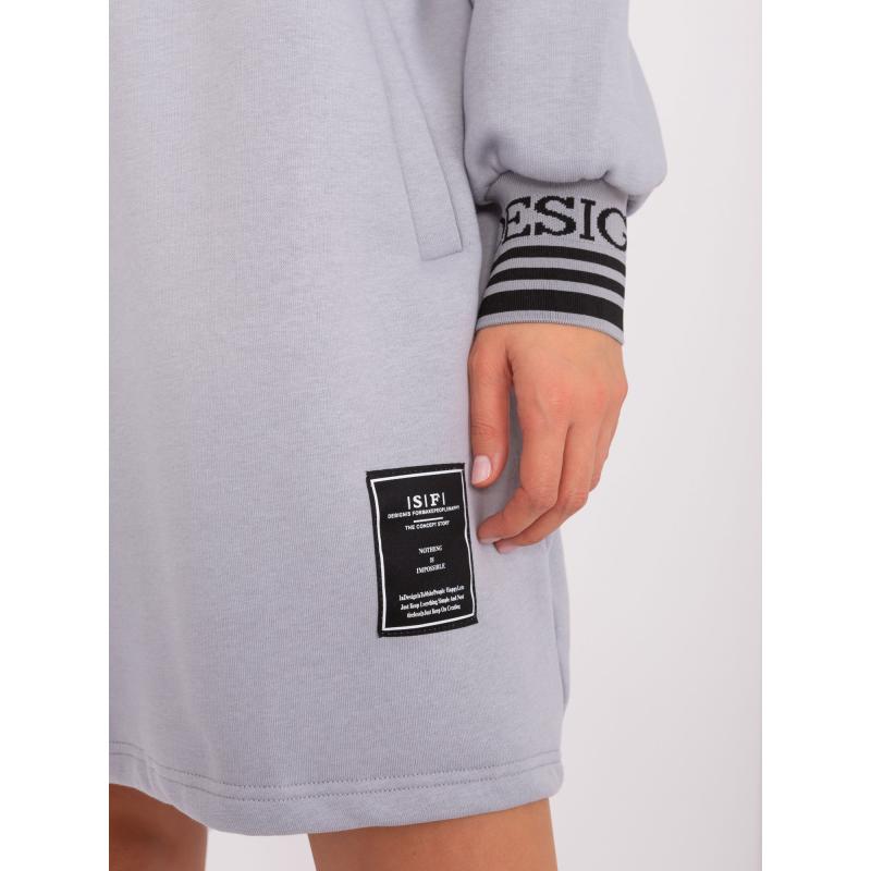 Dámské šaty s vázáním AUGUSTA šedé