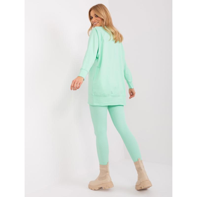 Dámský komplet s výraznou mikinou AUREL mentolový  