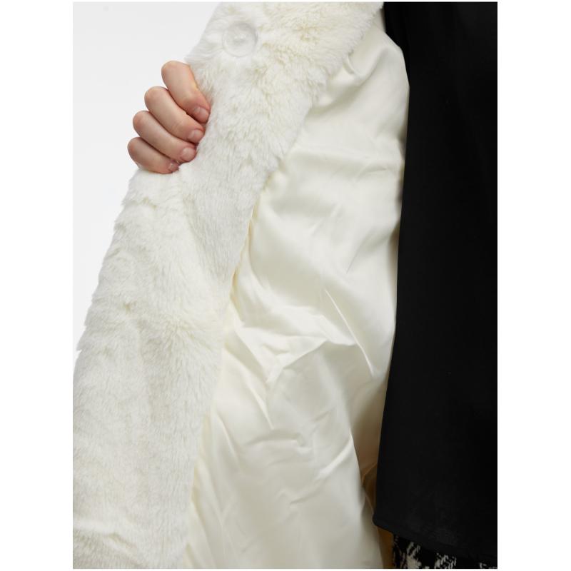 Krémszínű női kabát