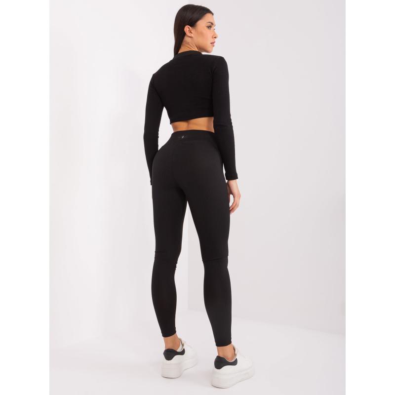 Női csíkos leggings ALAIR fekete