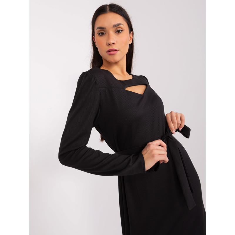 Dámské šaty s rozparky KOKI černé