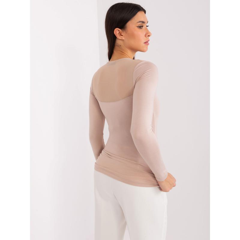 BASIC FEEL GOOD bézs női blúz