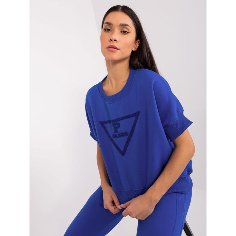 Dámská souprava dvoudílná tepláková kobaltová  