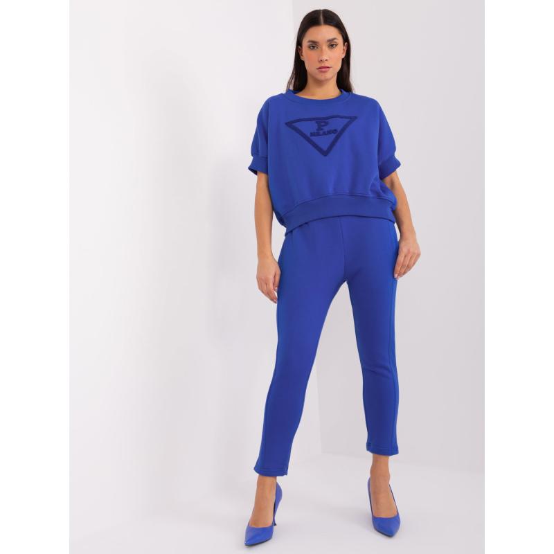 Dámská souprava dvoudílná tepláková kobaltová  