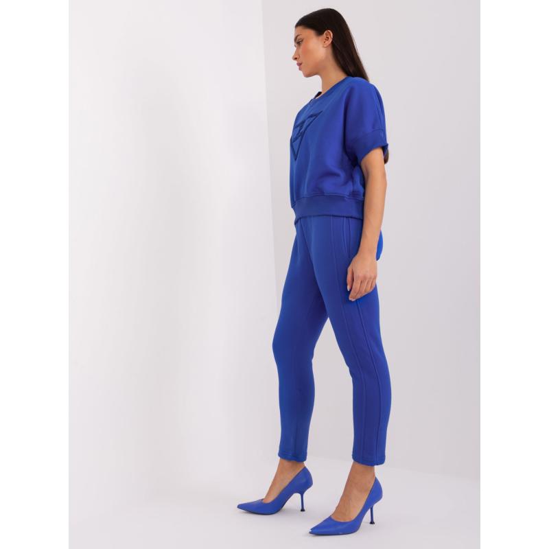 Dámská souprava dvoudílná tepláková kobaltová  