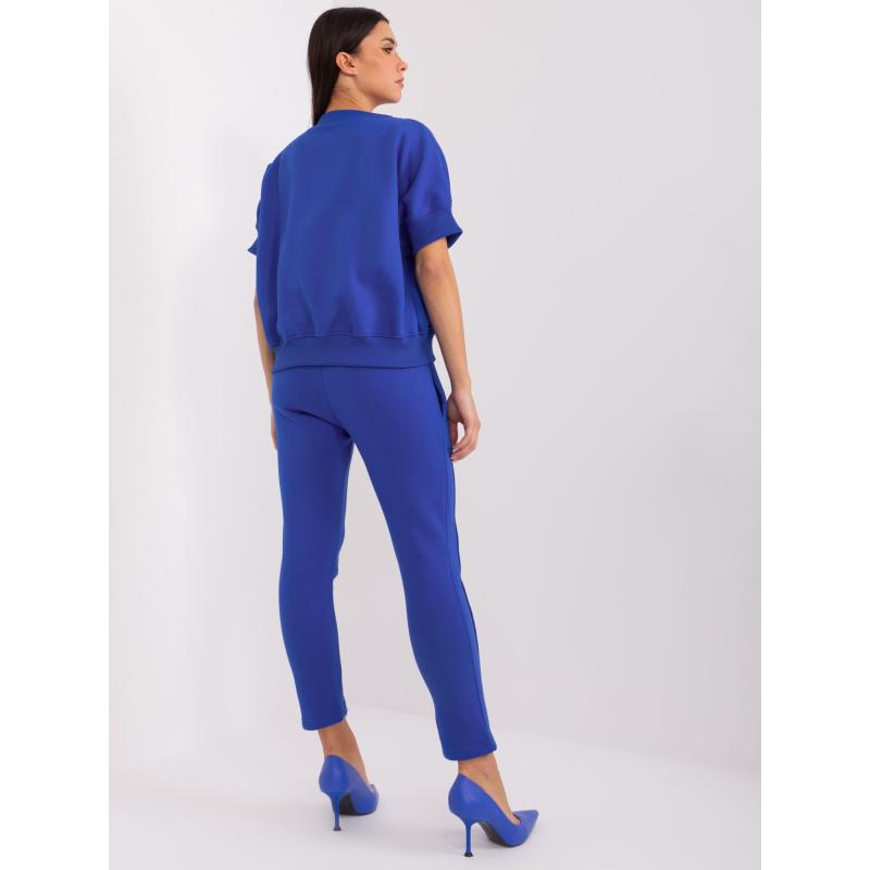 Dámská souprava dvoudílná tepláková kobaltová  