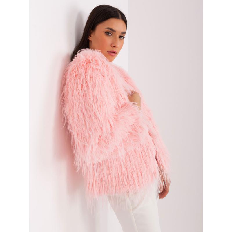 Dámské sako se zapínáním na knoflíky ETHAN světle růžové