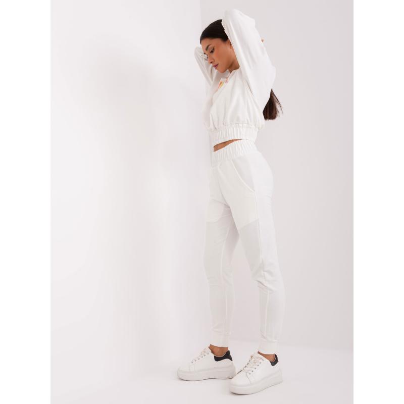 Dámska súprava s krátkou mikinou INEZ ecru