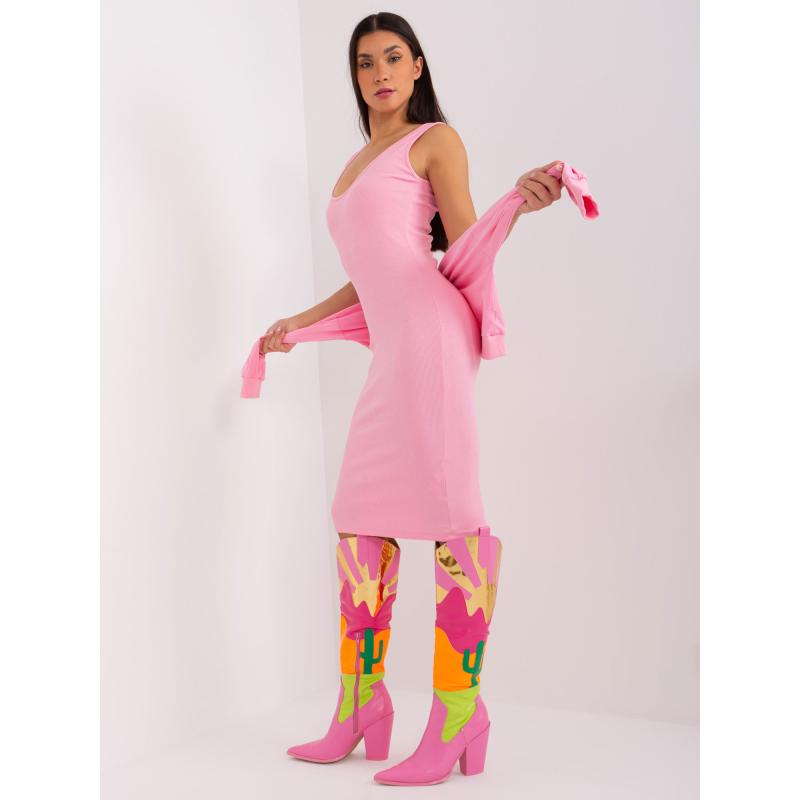 Női szett rövid blúzzal ORAL rózsaszín