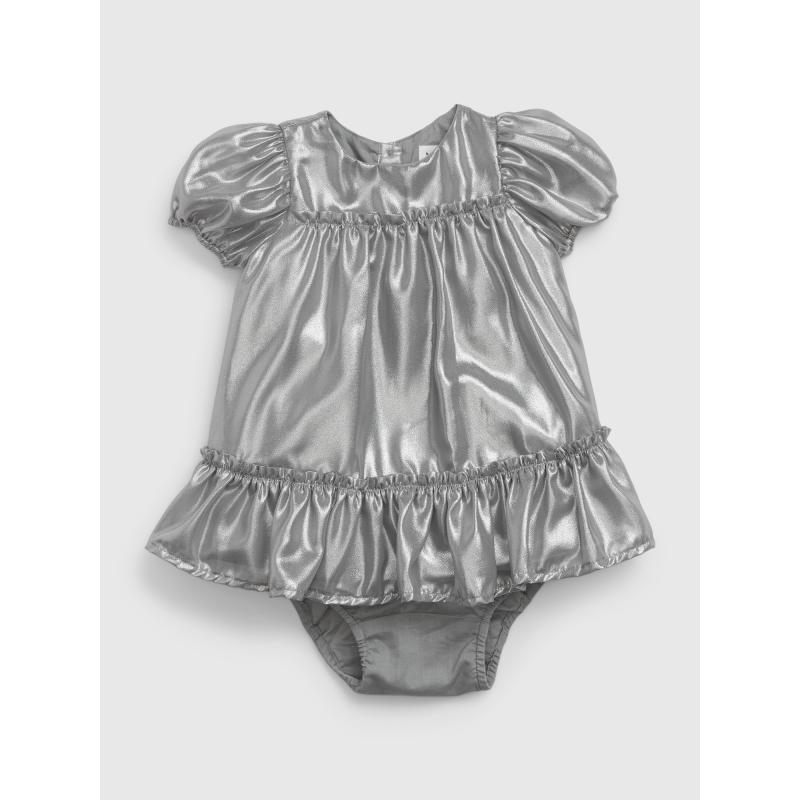 Detské saténové šaty