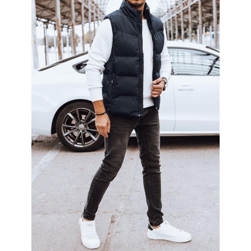 Pánská prošívaná vesta LORAI tmavě modrá